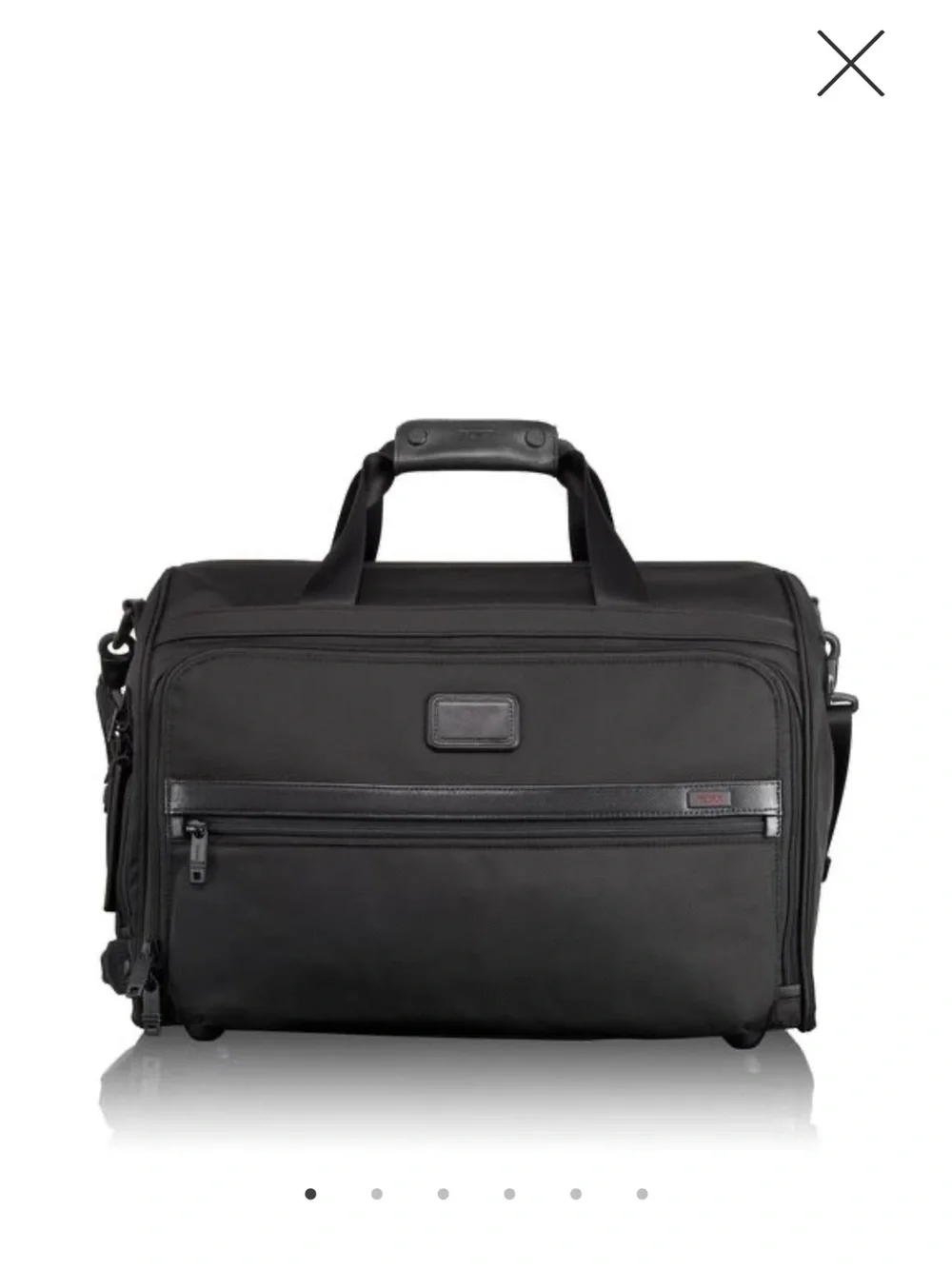 TUMI Alpha framed soft duffle in black